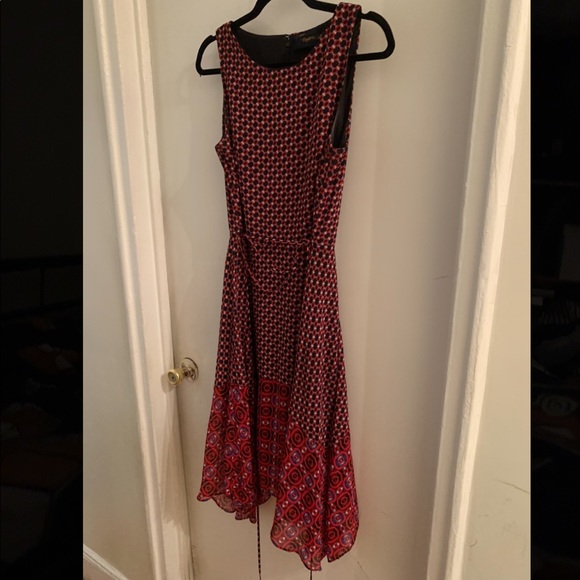 Red Rebecca Taylor Dress Size 8 - Picture 2 of 5
